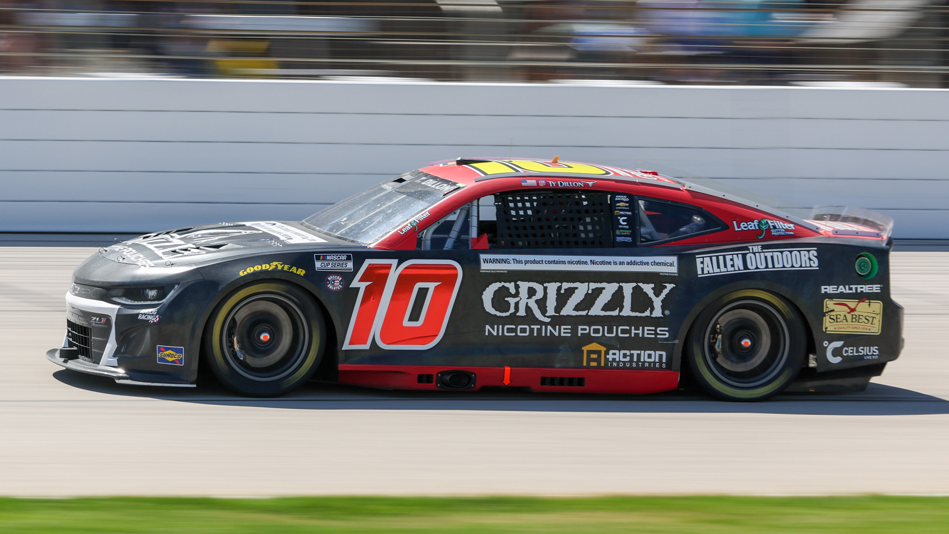 Kaulig Racing No. 10 Chevrolet Camaro driven by Ty Dillon