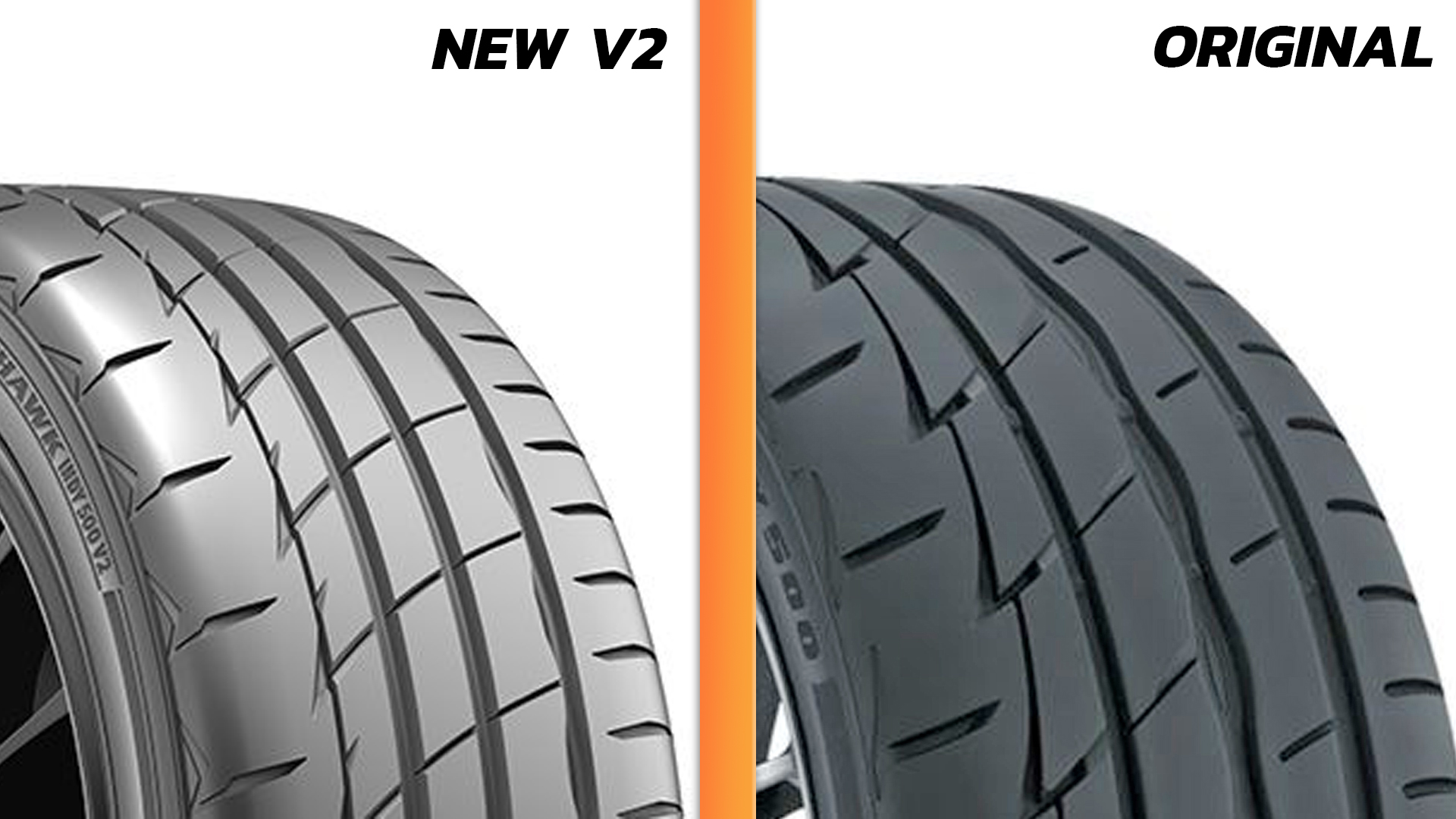 Firestone Firehawk Indy 500 tire versus new V2.