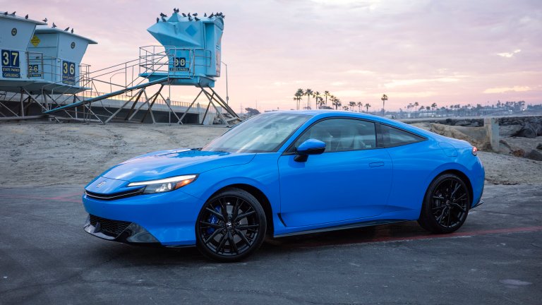 2026 Honda Prelude in Boost Blue, front three-quarter view