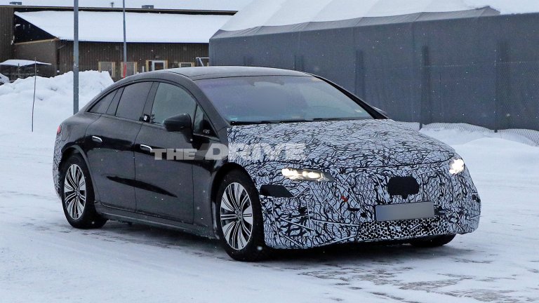 Mercedes EQS spy shot