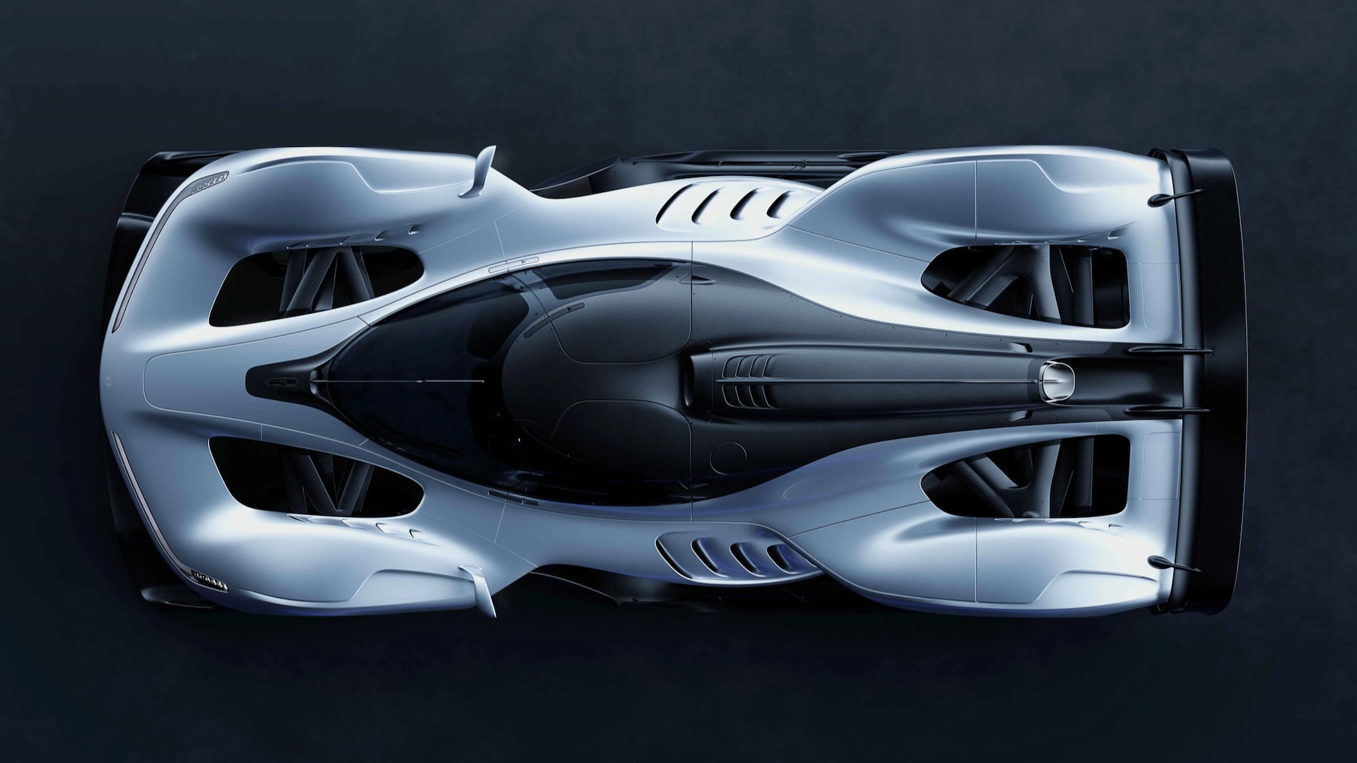 Red Bull RB17 overhead view.