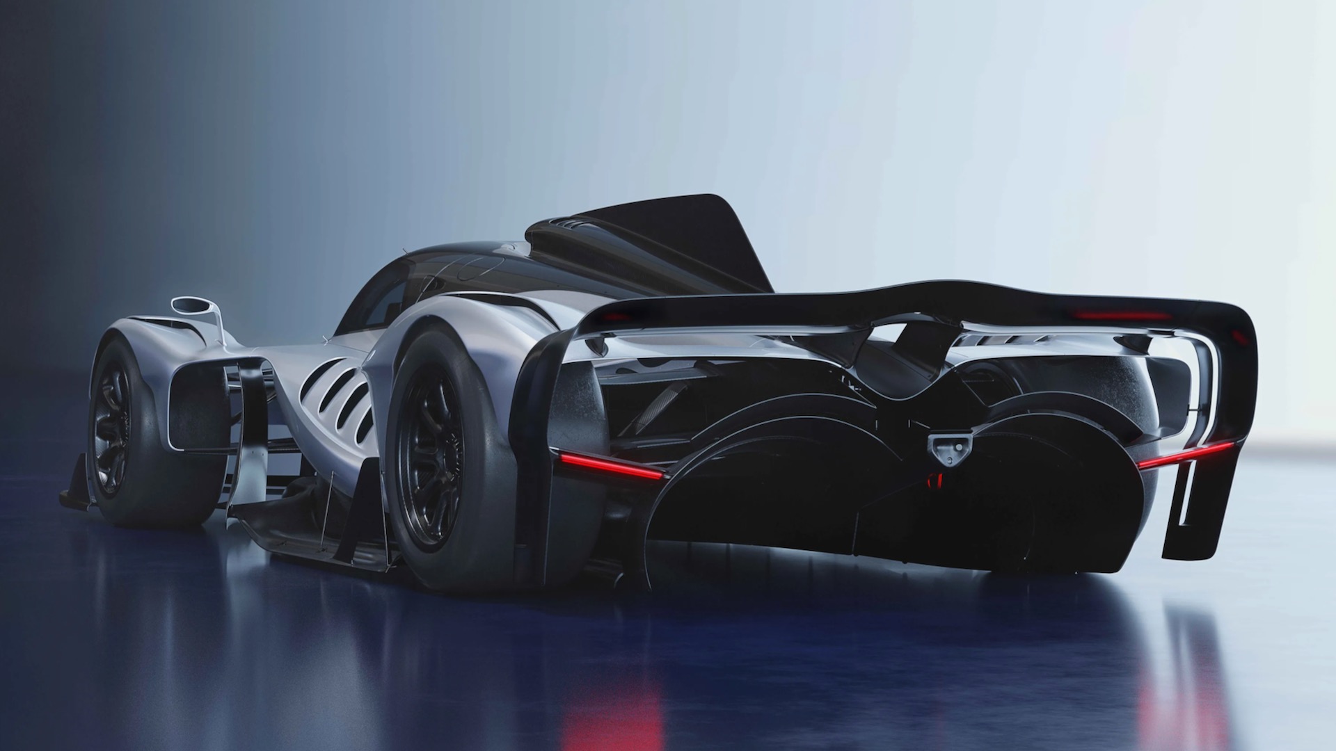 Red Bull RB17 rear quarter view.