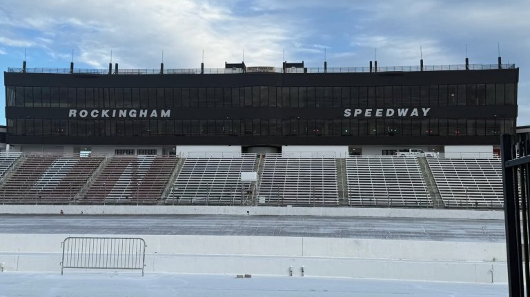Rockingham Speedway grandstand.