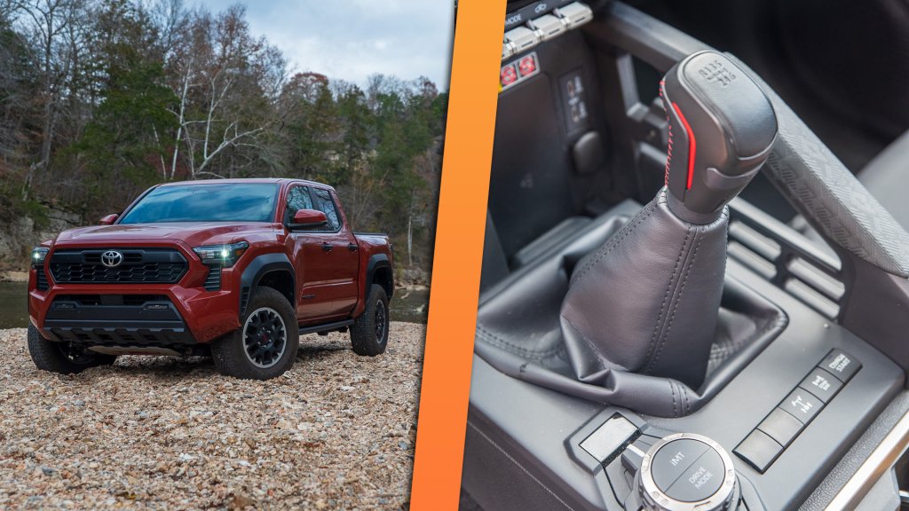 Toyota Tacoma TRD Off-Road with a manual transmission