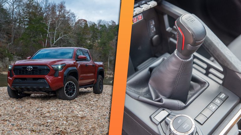 Toyota Tacoma TRD Off-Road with a manual transmission