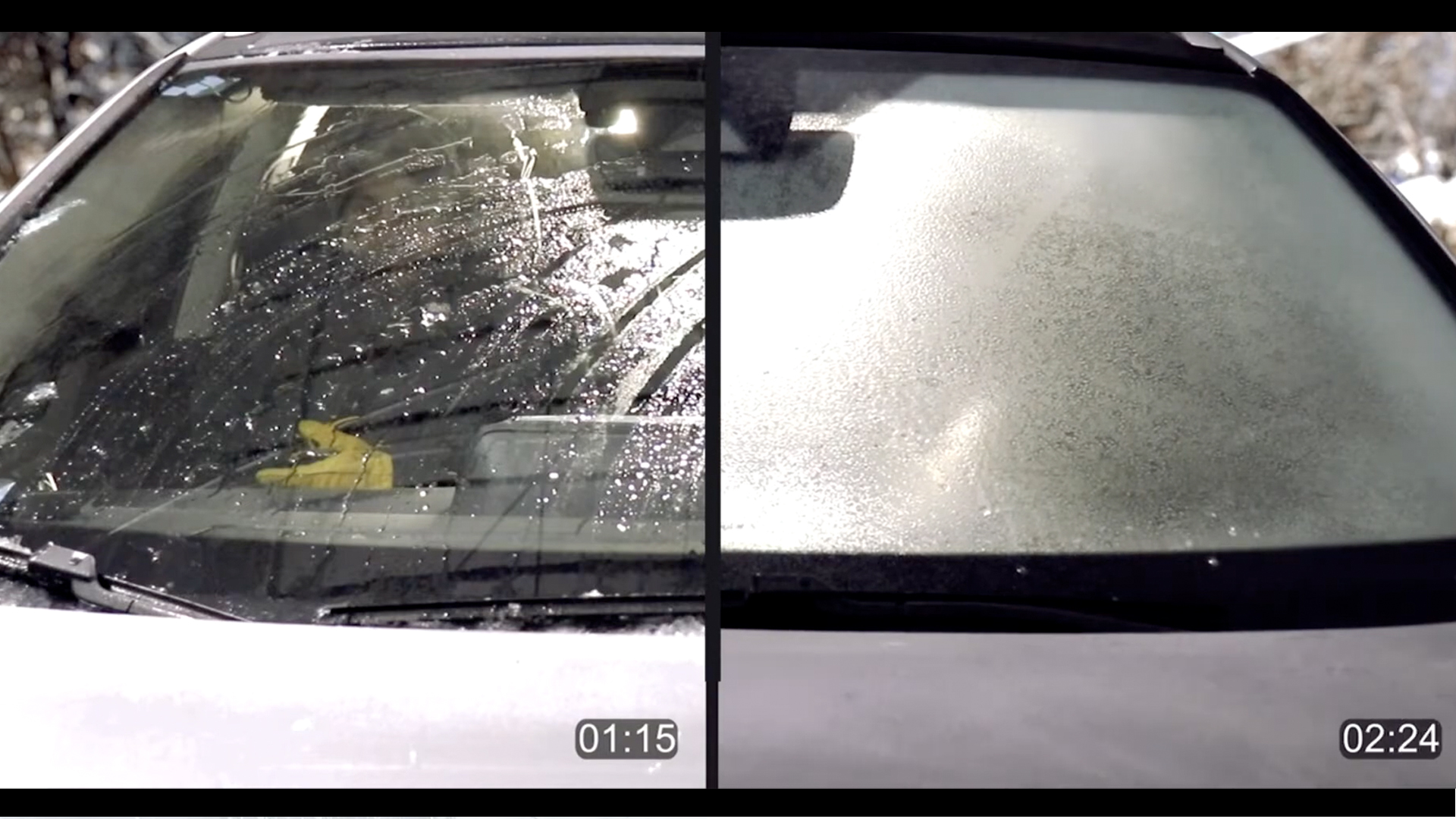 Betterfrost windshield defrosting demo