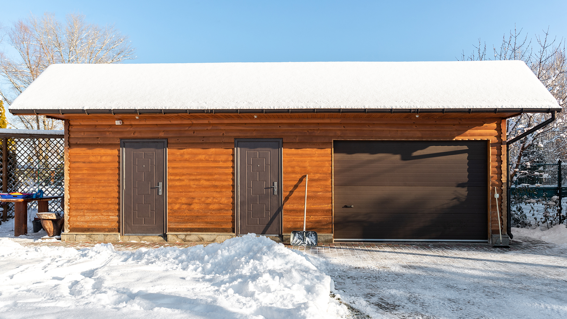 A very chilly garage.