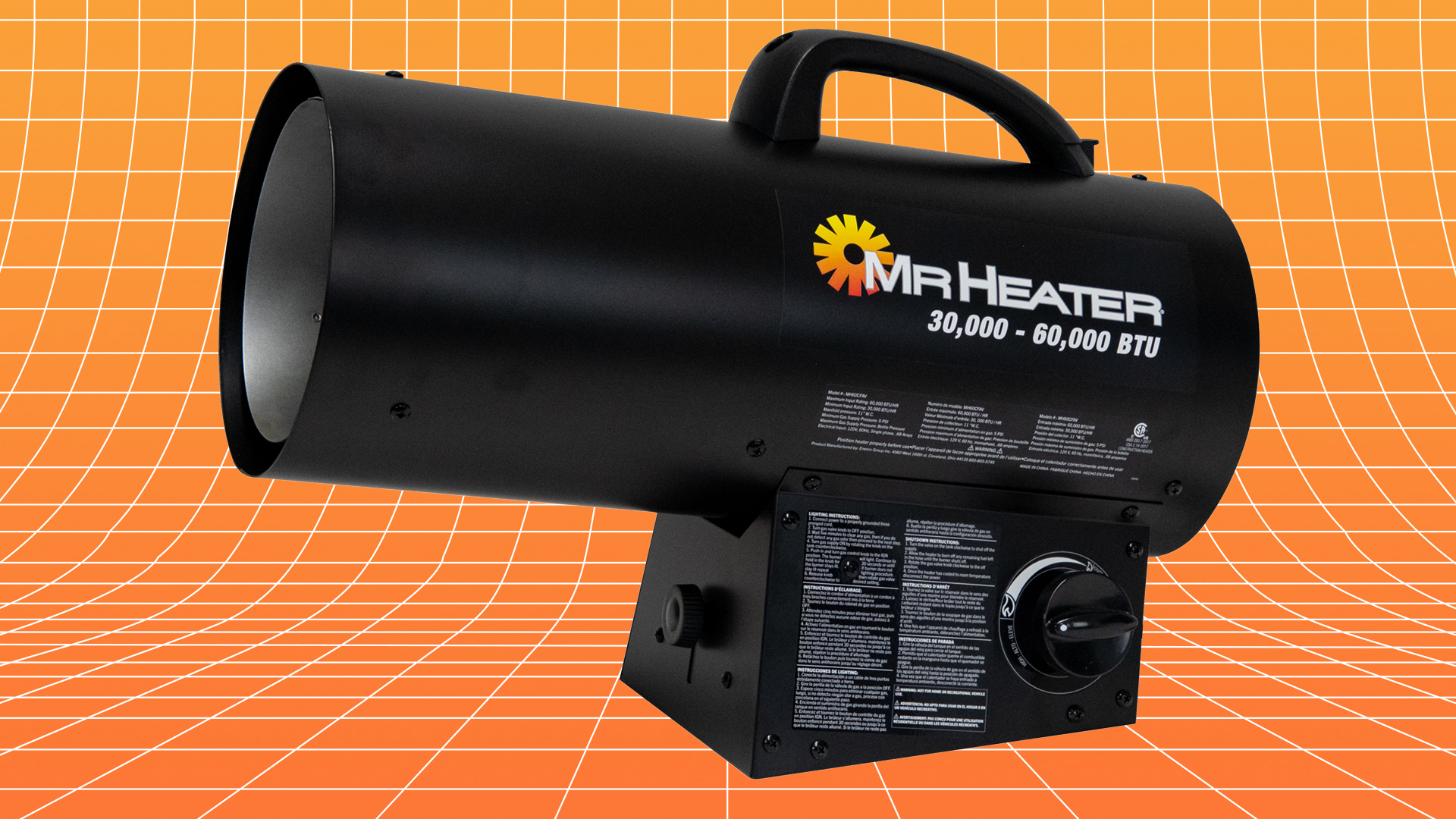 Mr. Heater cannon-style heater.