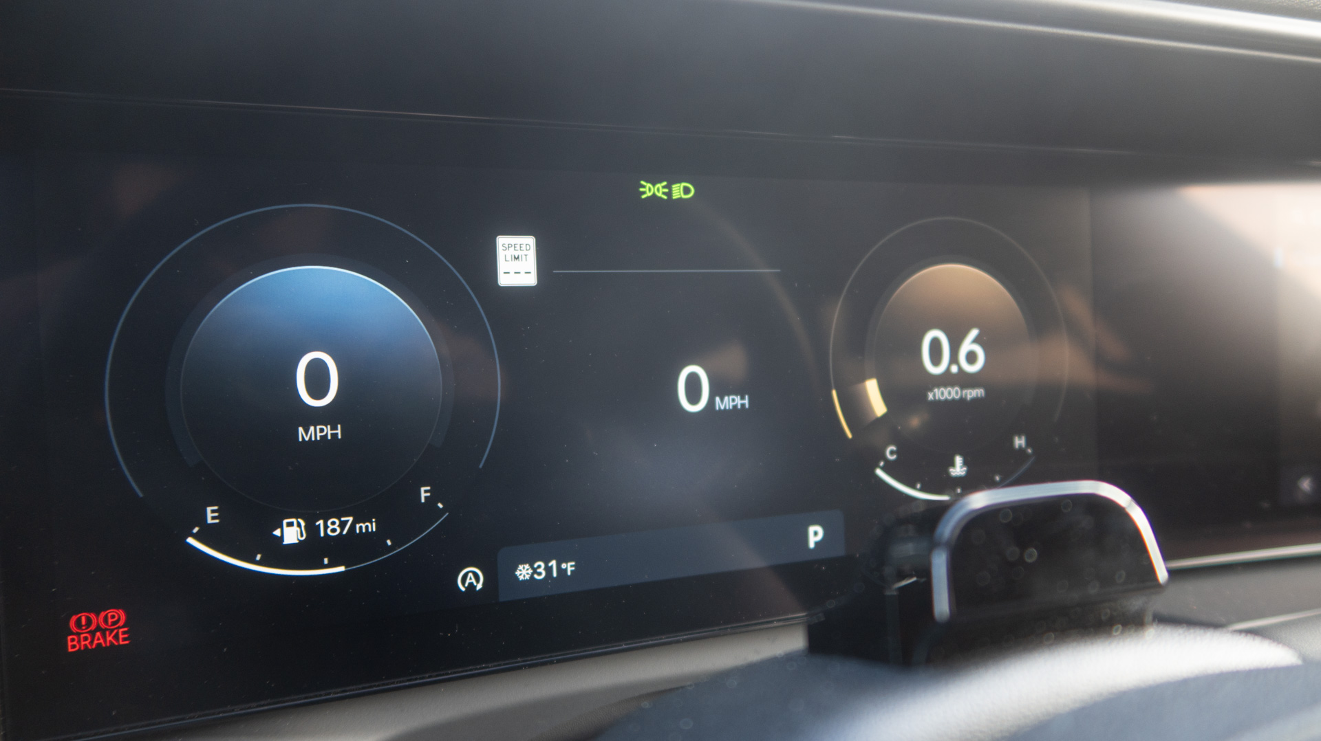 Hyundai Palisade dash display.