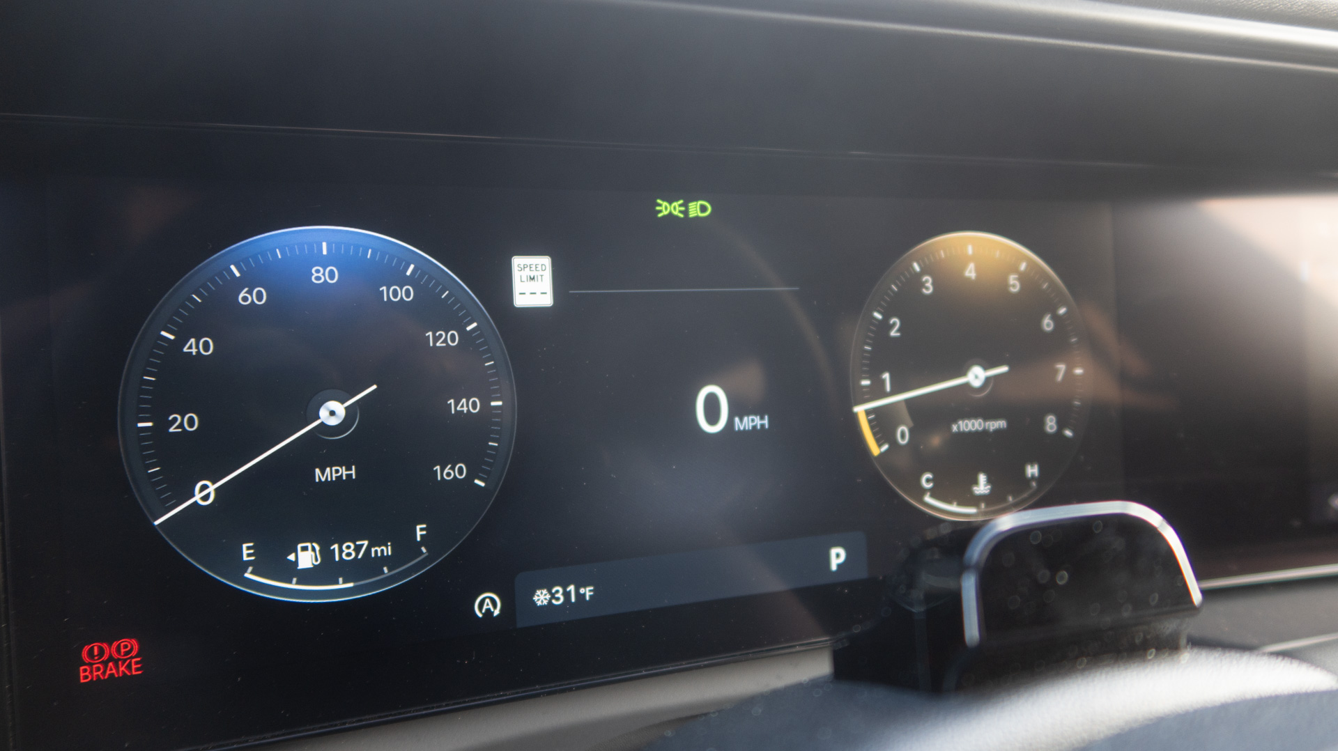 Hyundai Palisade dash display.