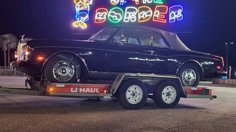 Rolls-Royce Corniche formerly driven by Tupac Shakur.