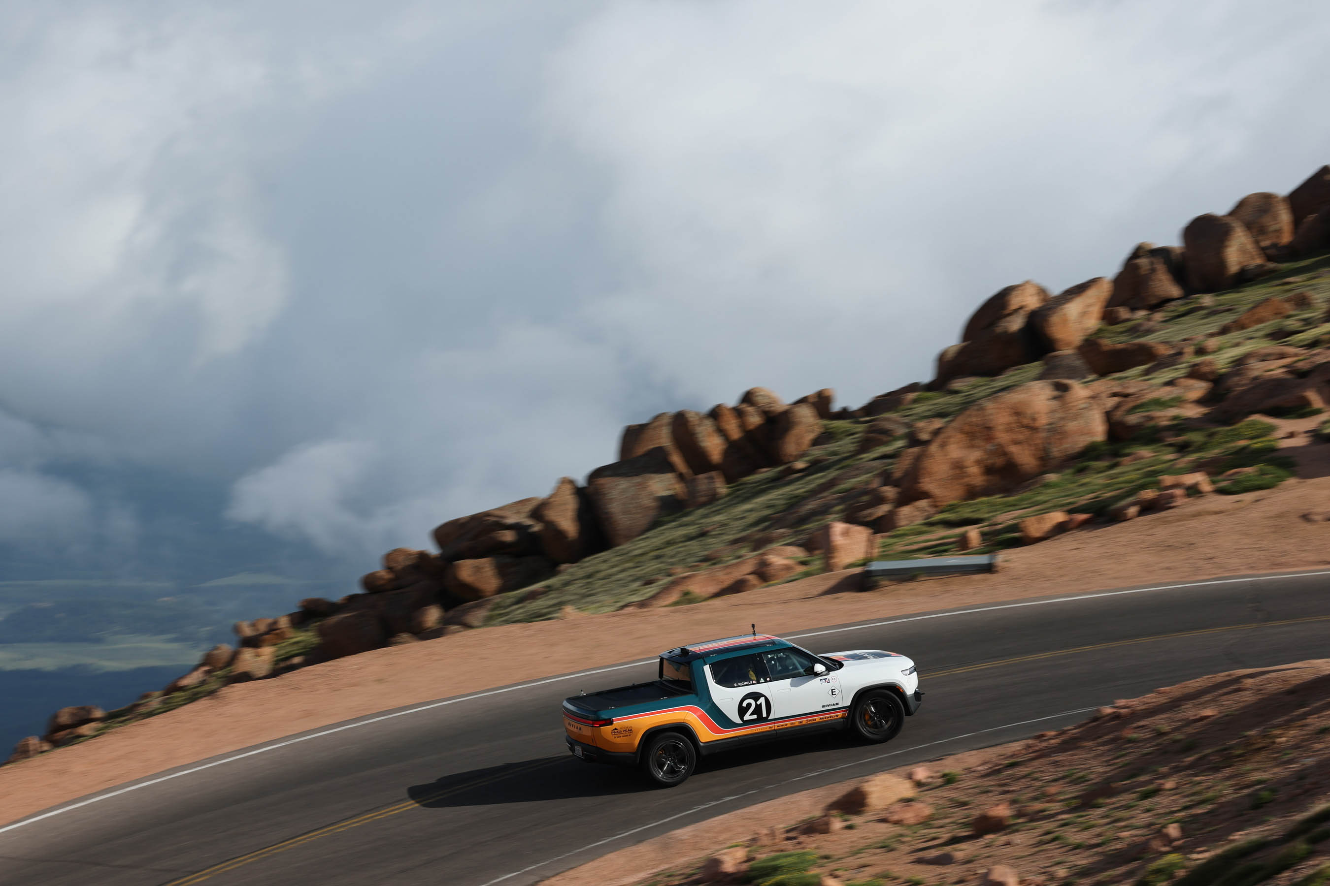 Rivian R1T at 2024 Pikes Peak International Hill Climb