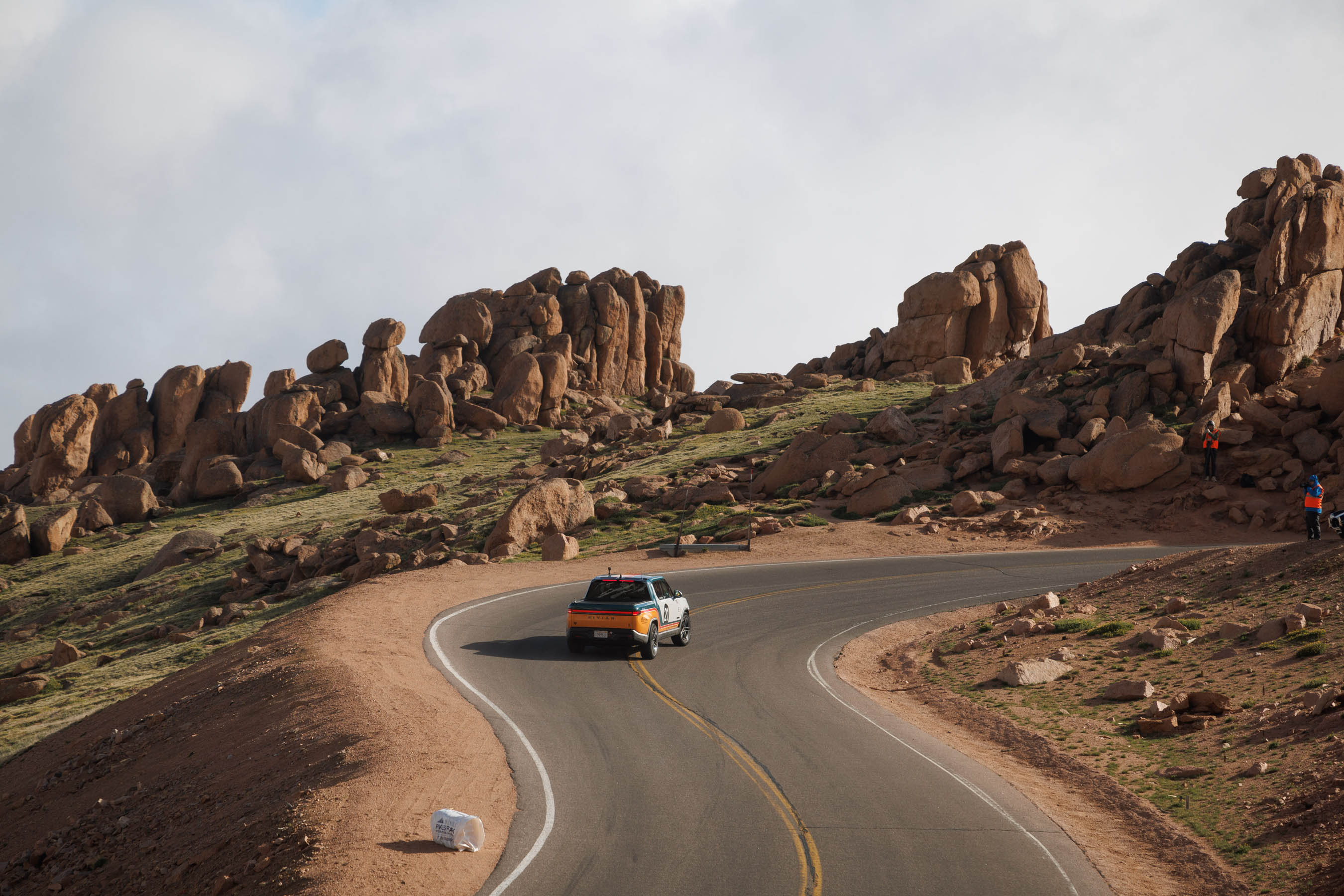 Rivian R1T at 2024 Pikes Peak International Hill Climb