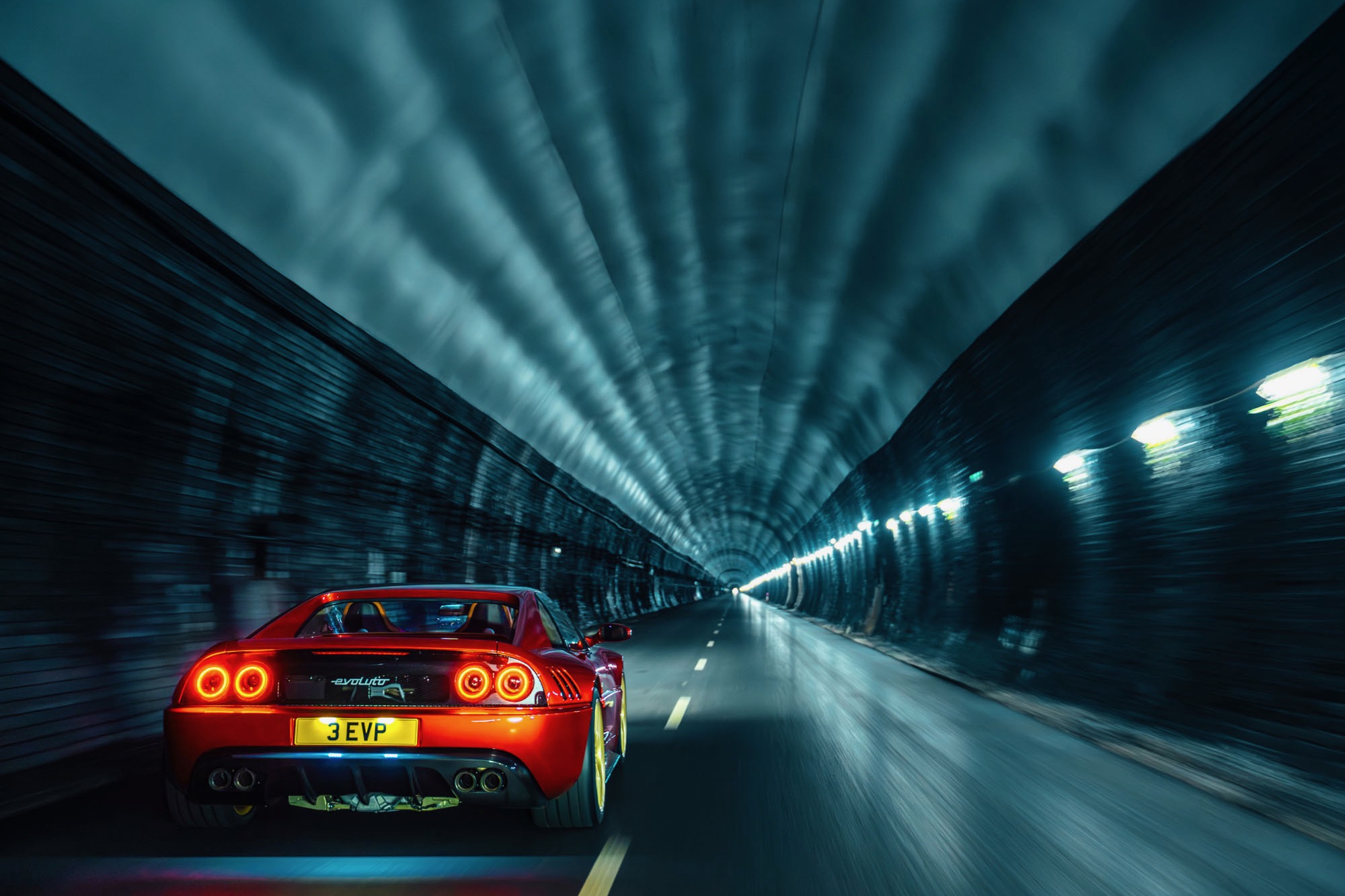 Ferrari 355 by Evoluto rear quarter.