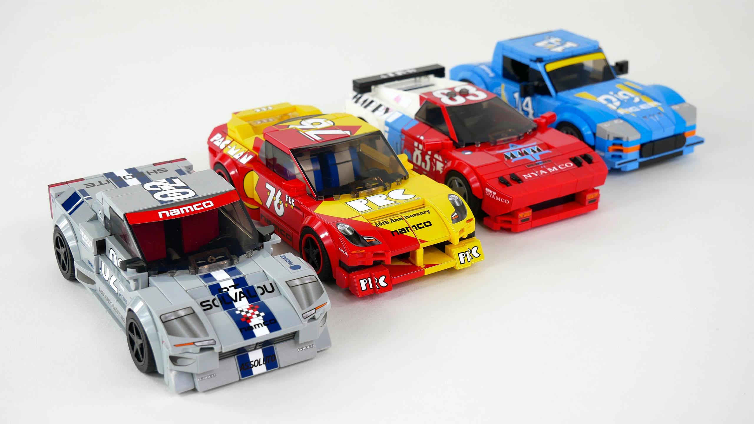 A Ridge Racer Fan Made R4's Hero Cars in Lego—And You Can, Too