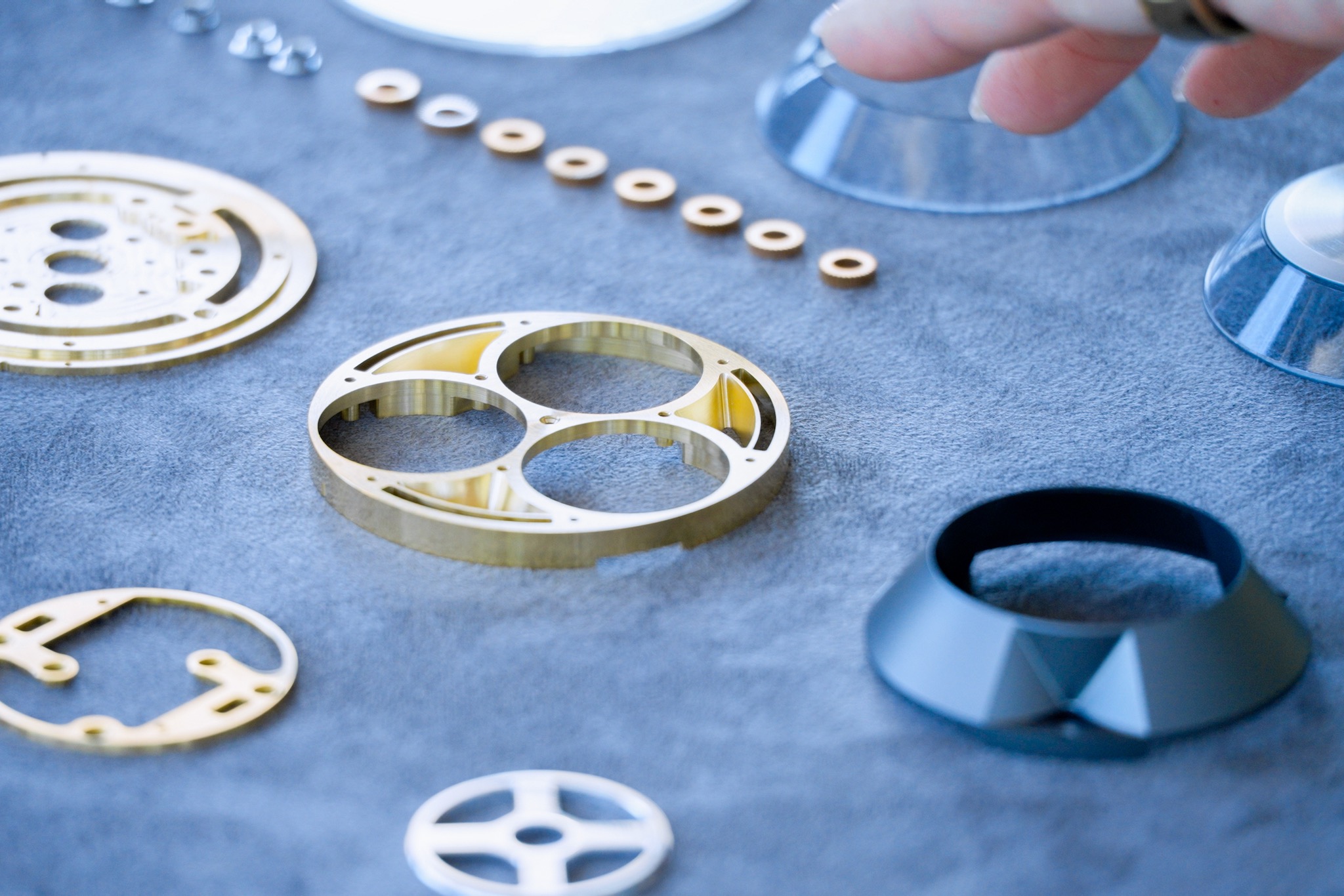 Bugatti Tourbillon gauge cluster parts.