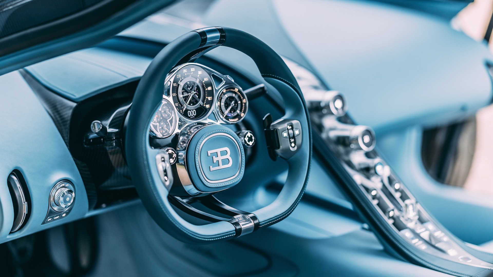 Bugatti Tourbillon dashboard.