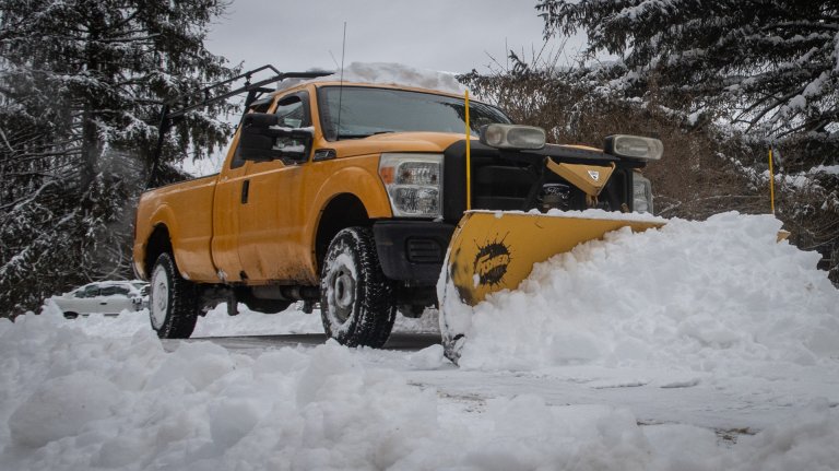 Ford Super Duty ready to plow.