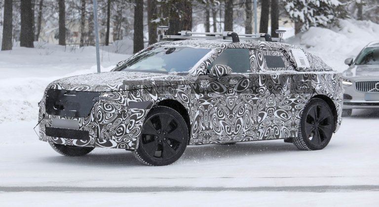 2028 Range Rover Velar EV spy shots