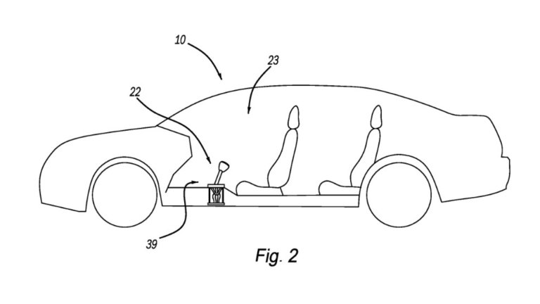 Ford EV "shifter" patent drawing