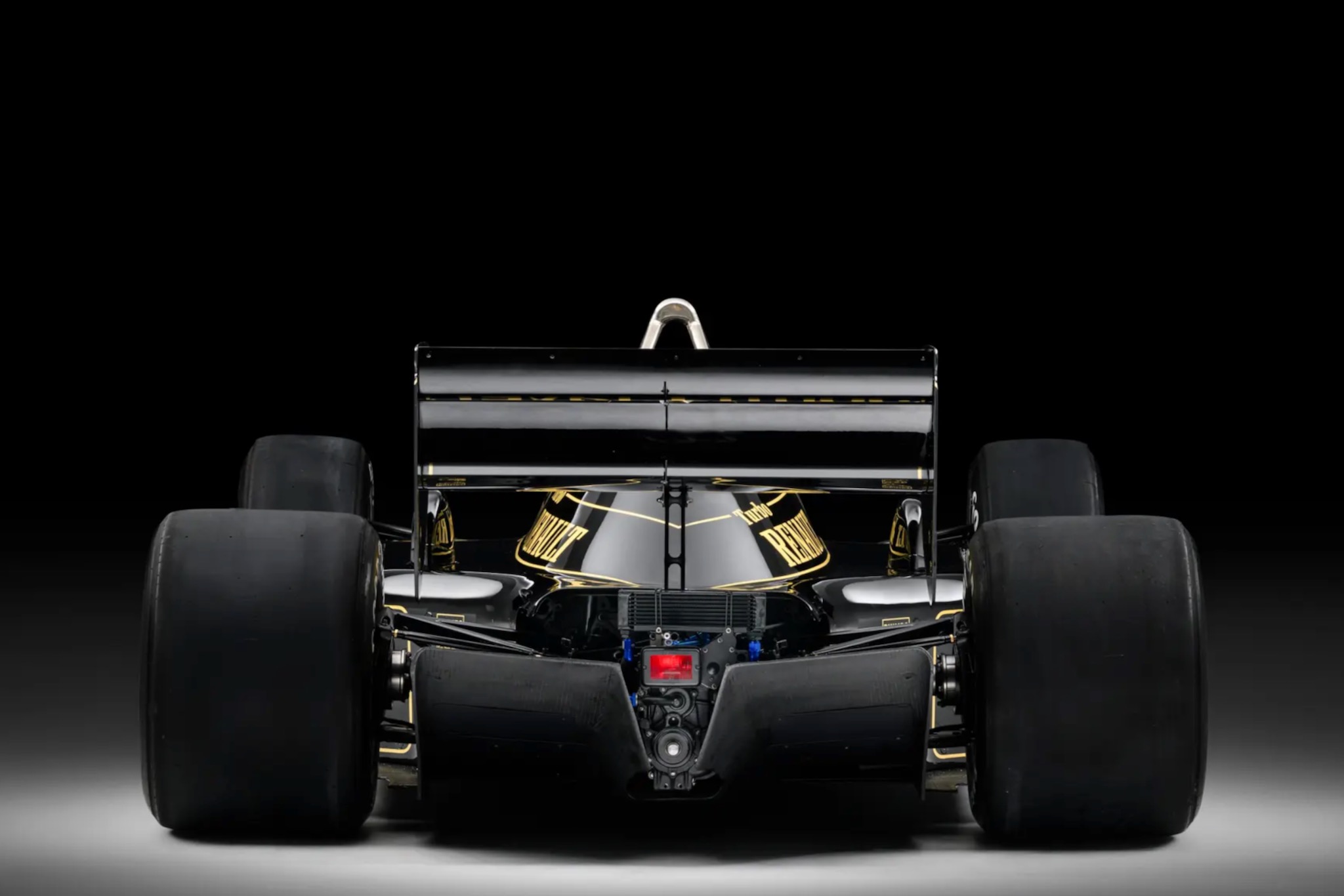 Ex-Senna 1986 Lotus 98T rear view.
