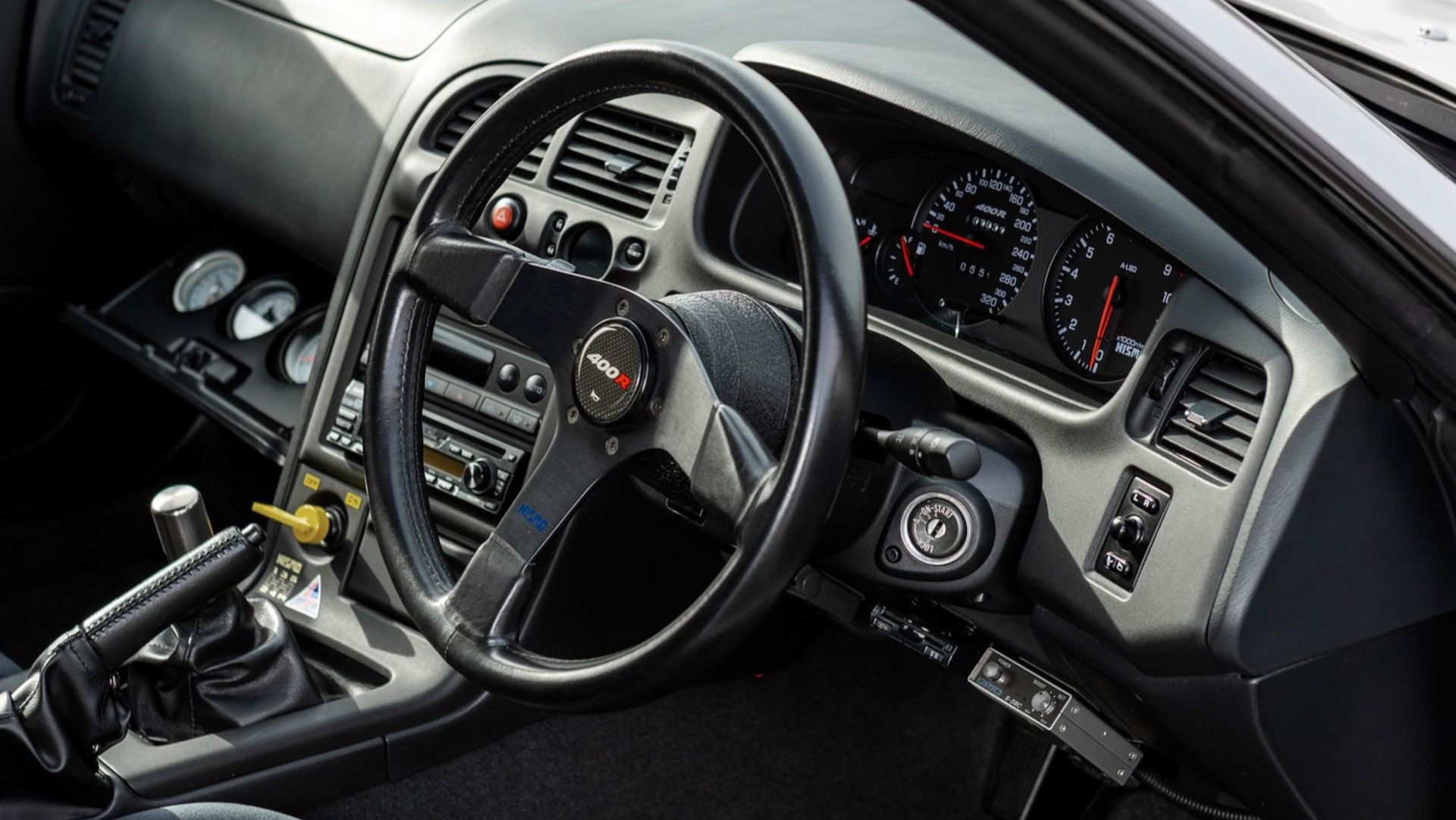 1996 Nissan Skyliner GT-R Nismo 400R interior.