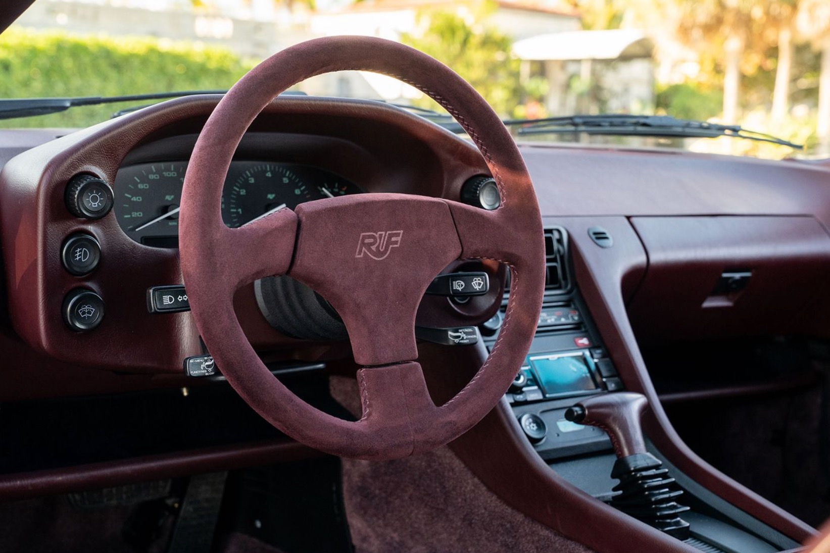 1989 Ruf Porsche 928R steering wheel.