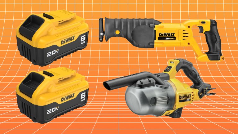 DeWalt batteries and tools.