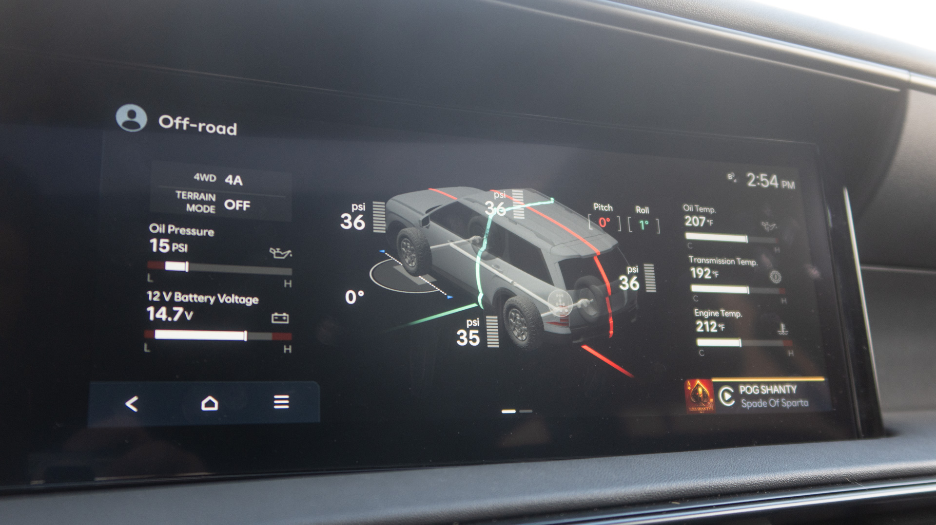 Palisade XRT Pro dashboard.