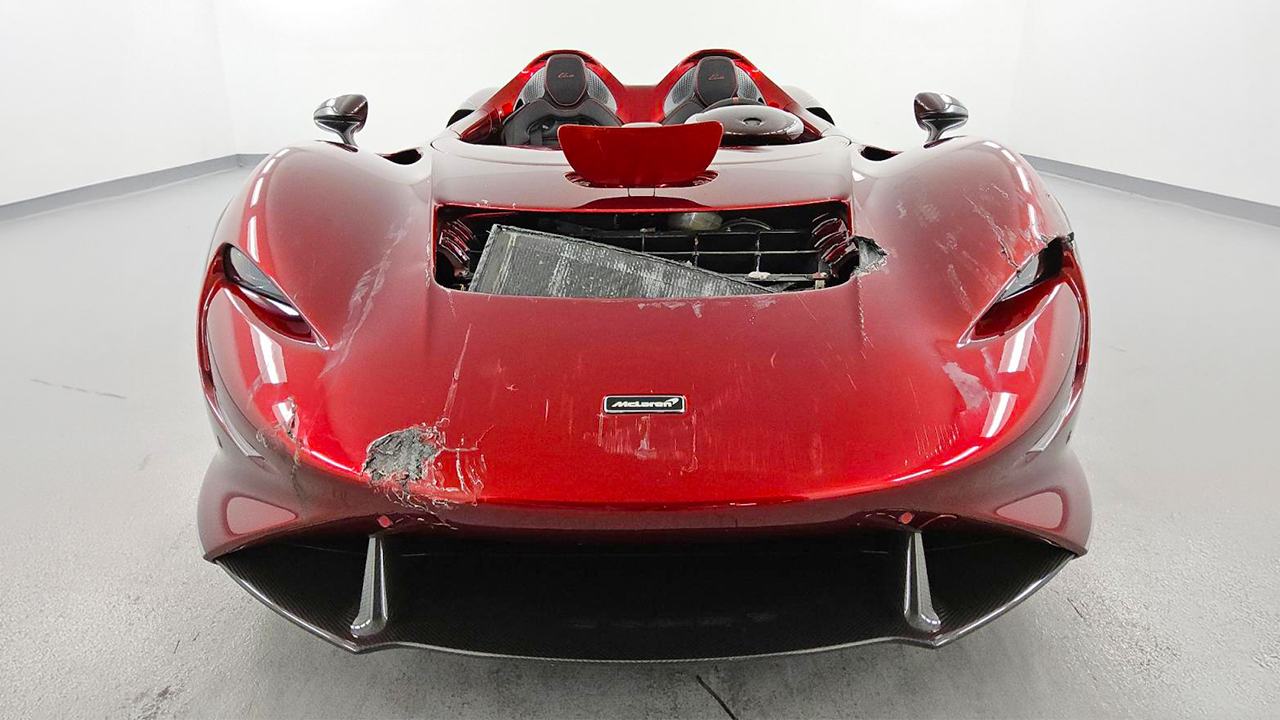 Lightly-Crashed $2M McLaren Elva Pops Up for Sale at Salvage