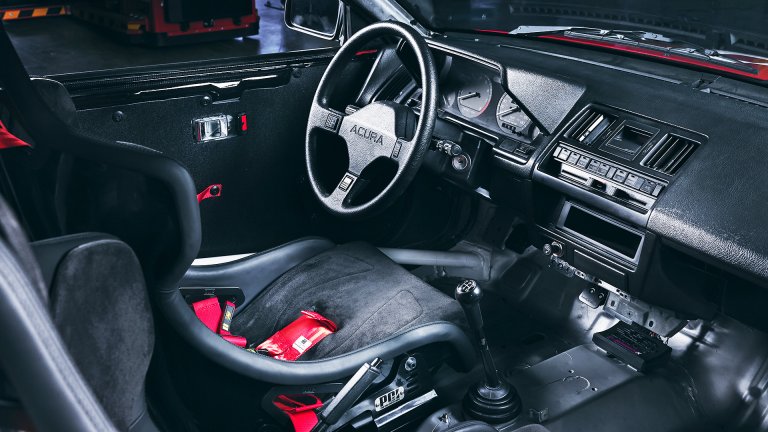 acura integra race car interior dashboard