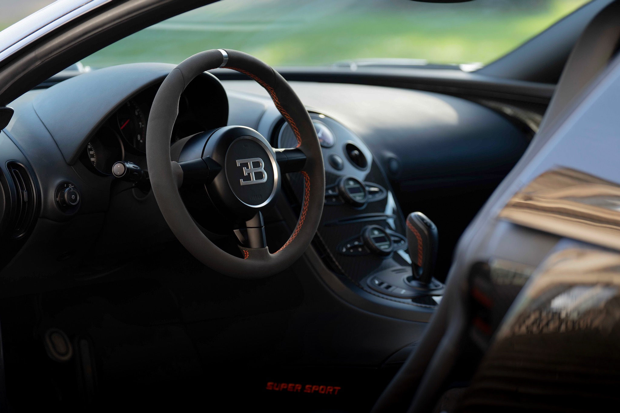Bugatti Veyron Super Sport prototype interior.