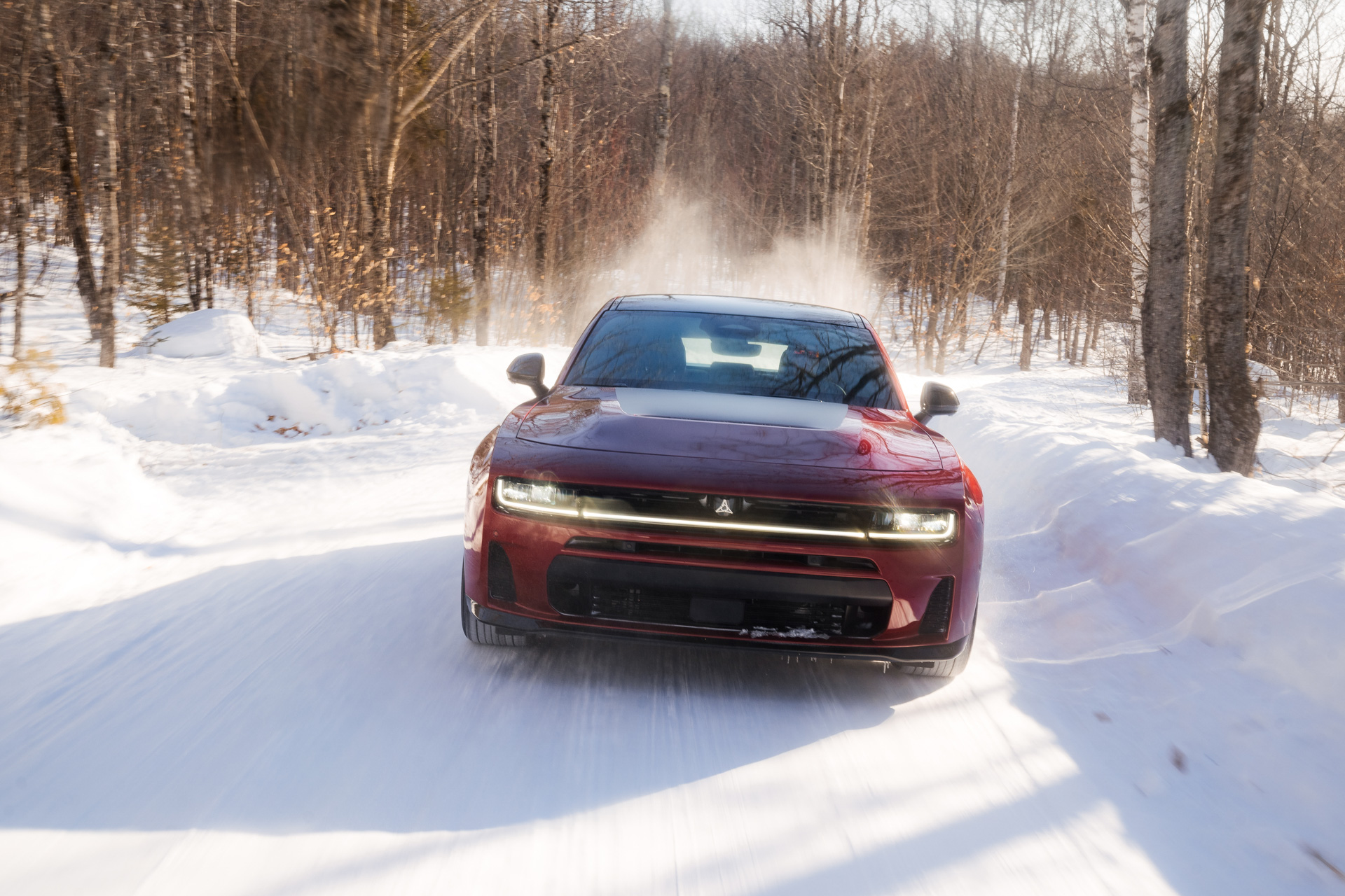 The SIXPACK-powered 2026 Dodge Charger Scat Pack is available in both two- and four-door models, and like the entire Charger lineup features standard all-wheel drive.