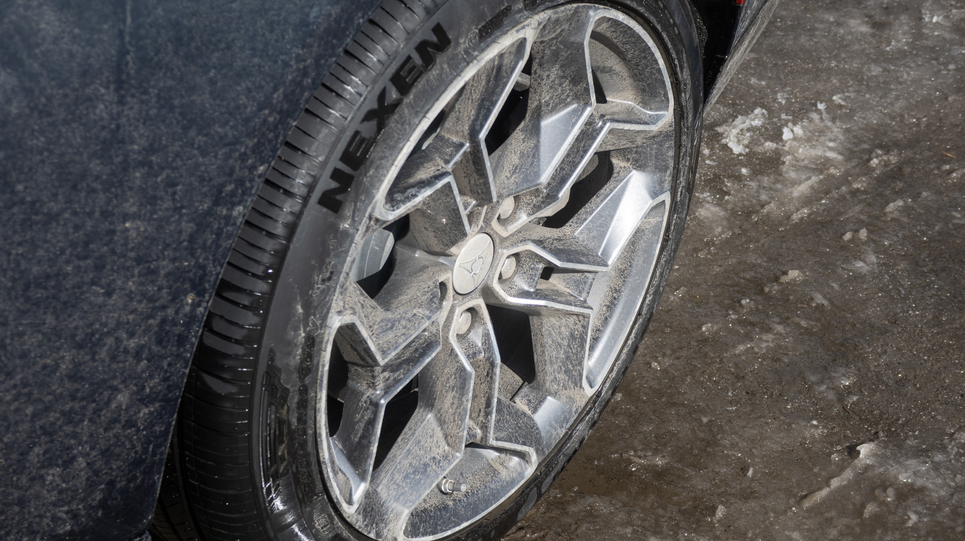 2026 Dodge Charger R/T wheel in snow.