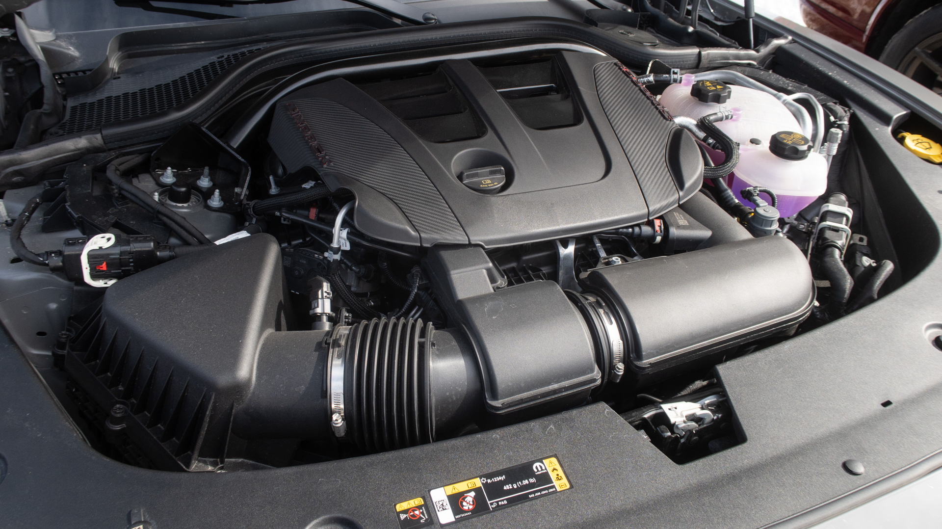 Dodge Charger Sixpack Scat Pack "H.O." engine.