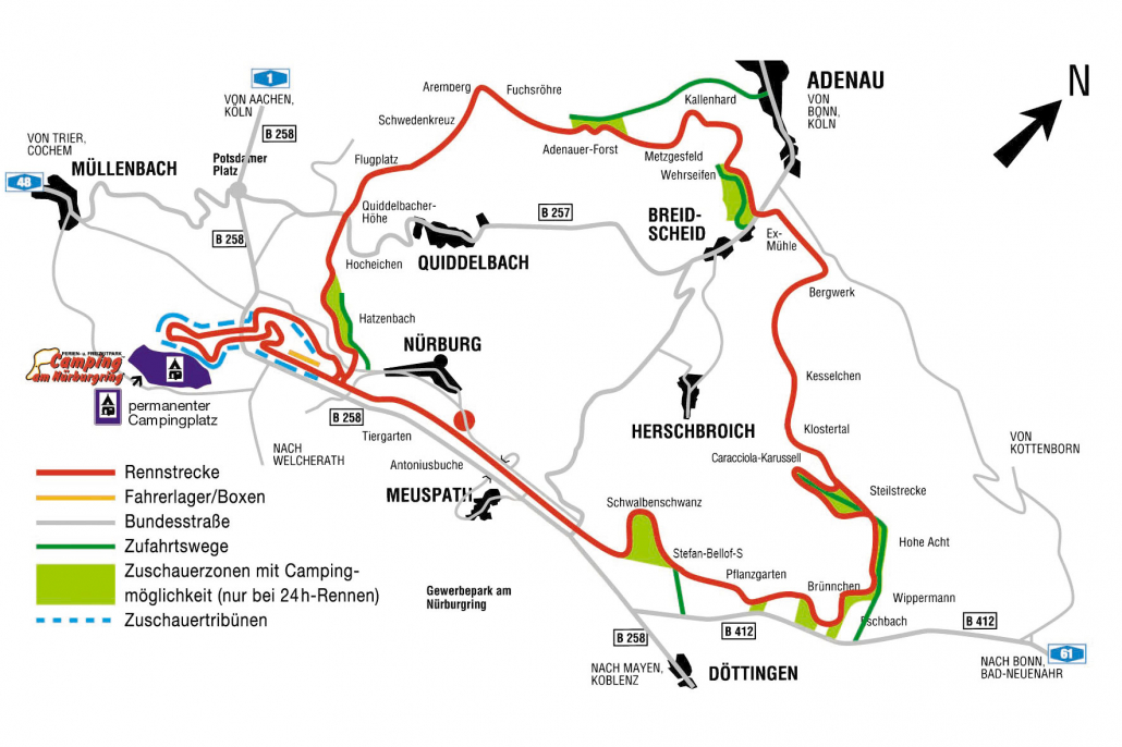 24h Nürburgring track map.