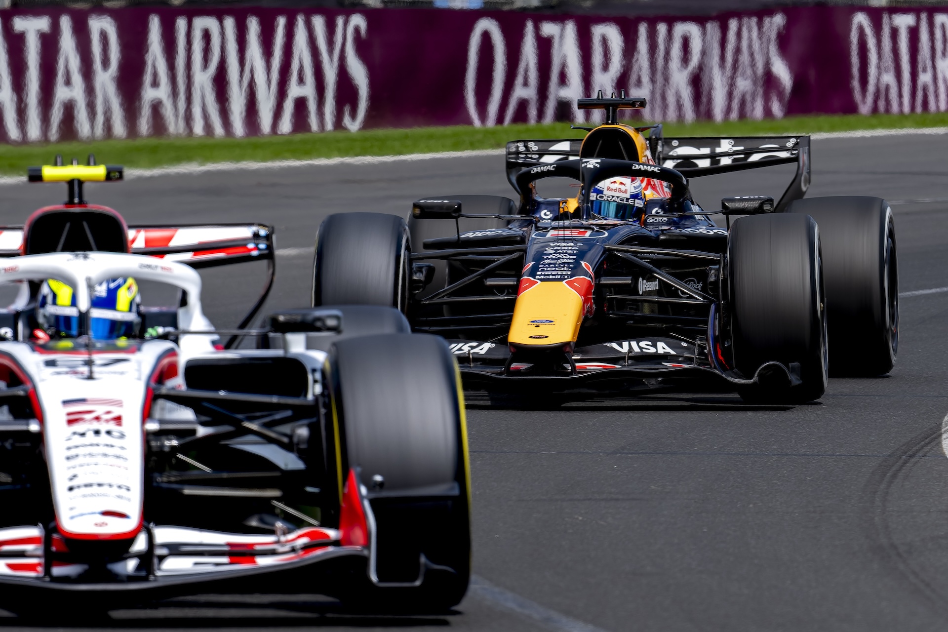 Formula 1 driver Max Verstappen of Oracle Red Bull Racing participates in the Formula 1 Melbourne race at Albert Park in Melbourne, Australia, on March 8, 2025. (Photo by Marcel van Dorst/EYE4IMAGES/NurPhoto via Getty Images)