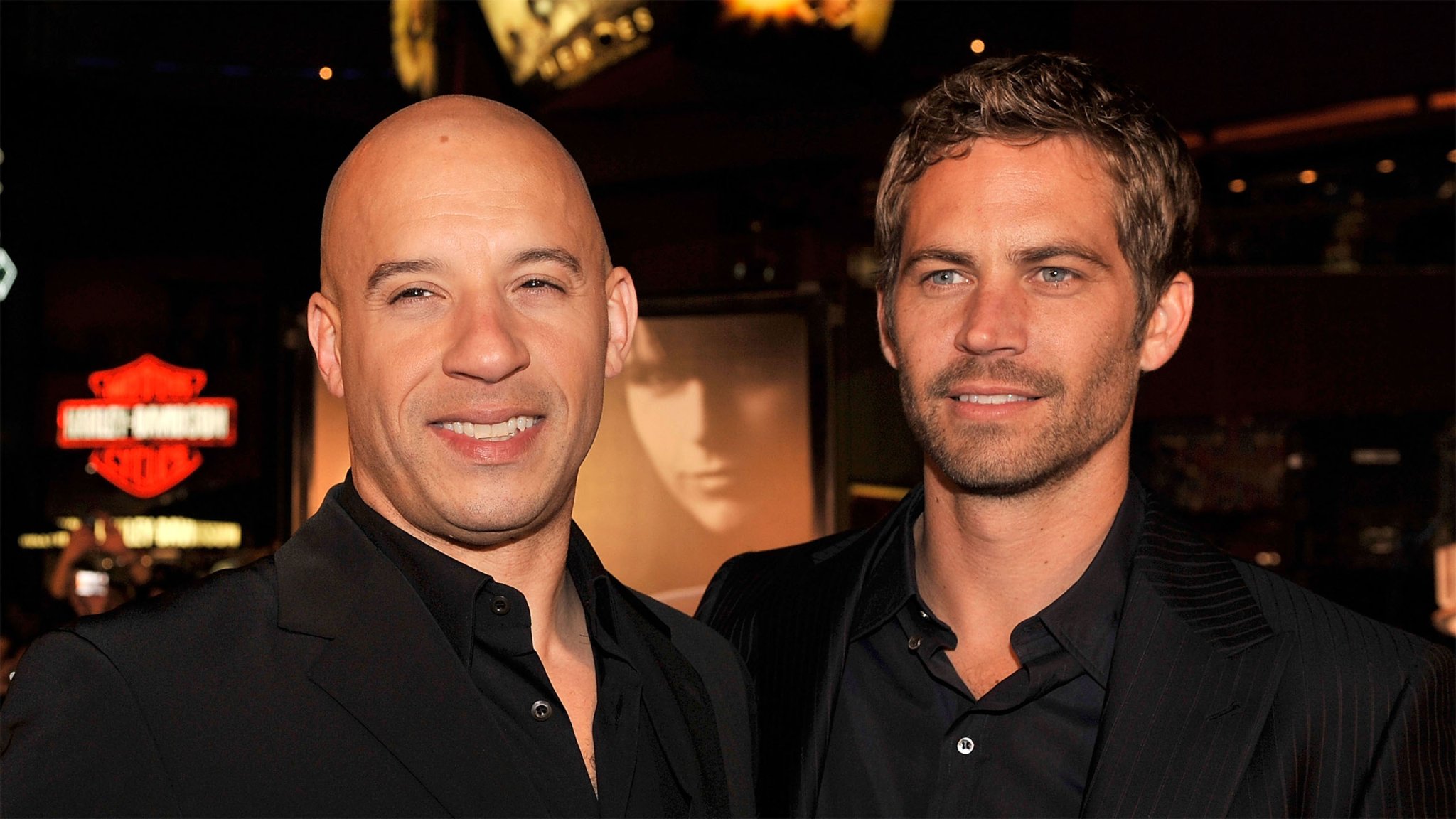 Vin Diesel and Paul Walker at the premiere of 2009's "Fast & Furious."