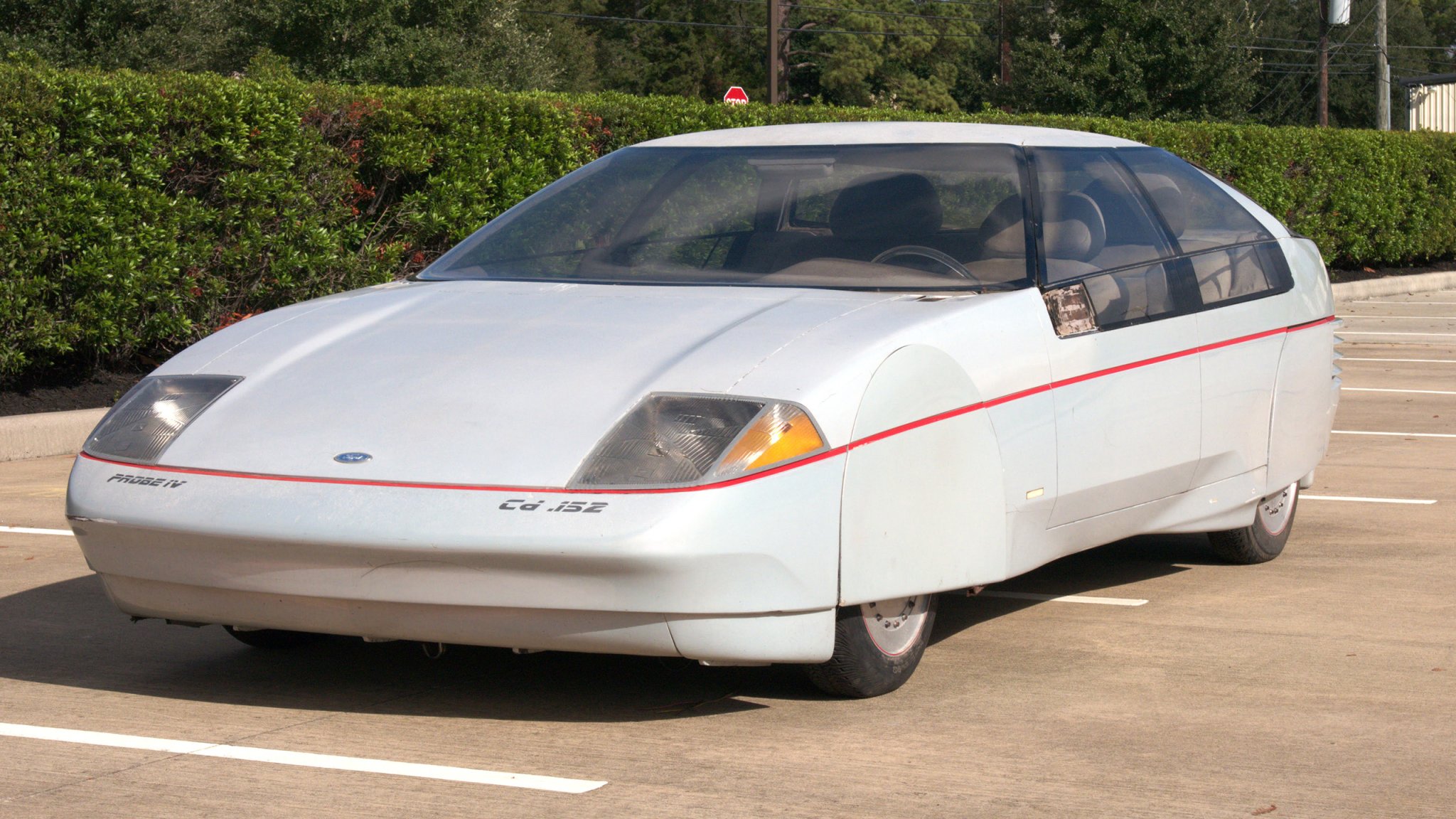 Photo of Ford Probe IV concept car for sale, front three-quarters view.