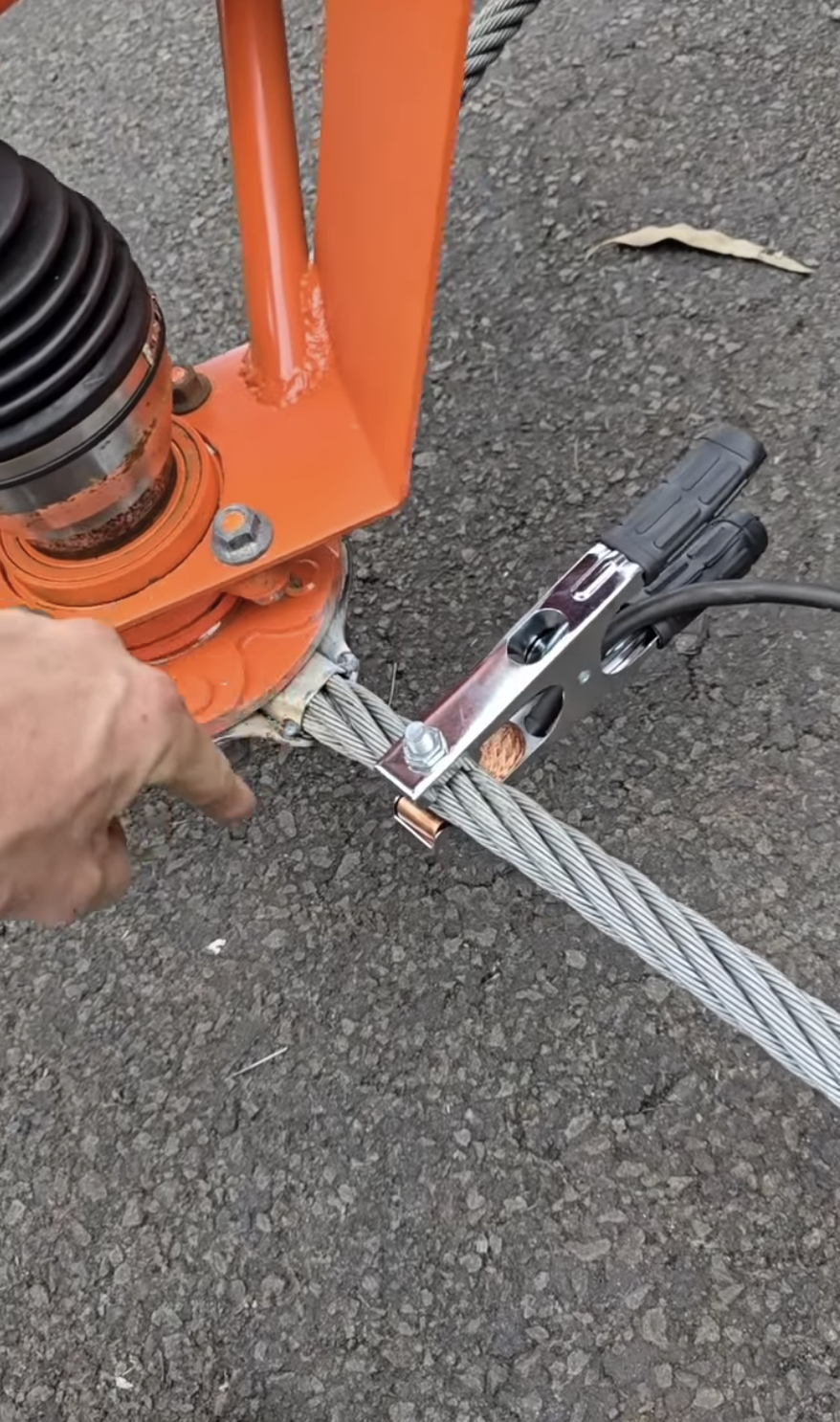 Homemade pull-behind mower