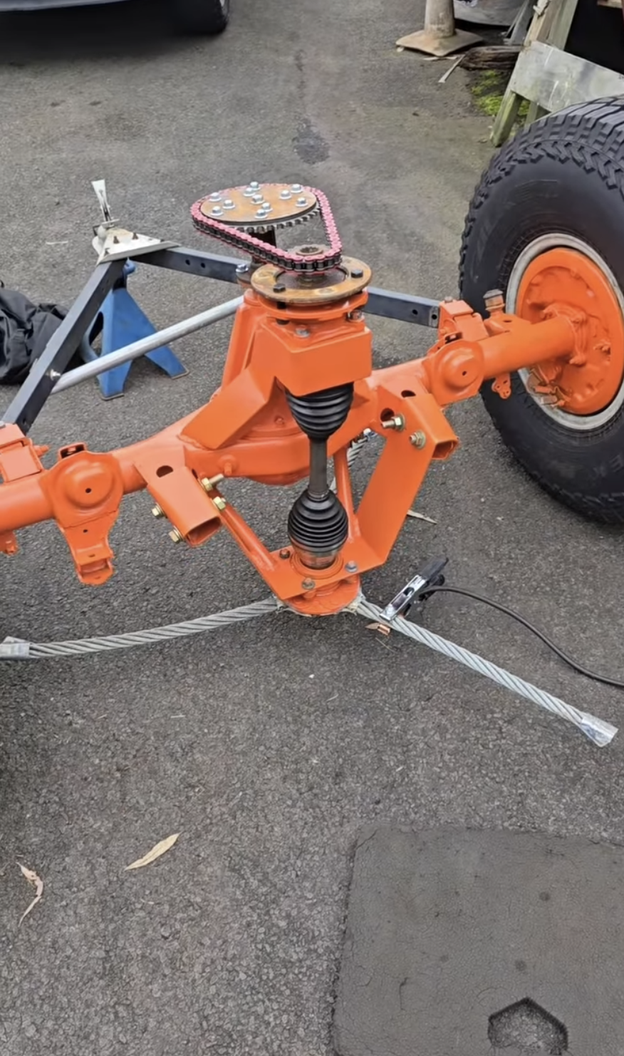 Homemade pull-behind mower