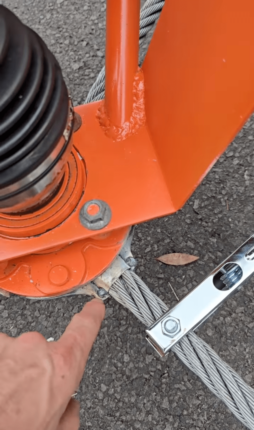 Homemade pull-behind mower