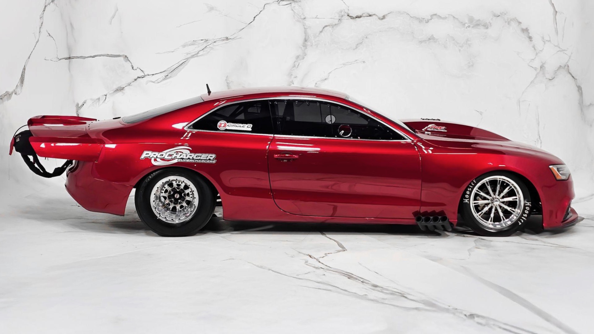 Daddy Dave Audi RS 5 profile view.