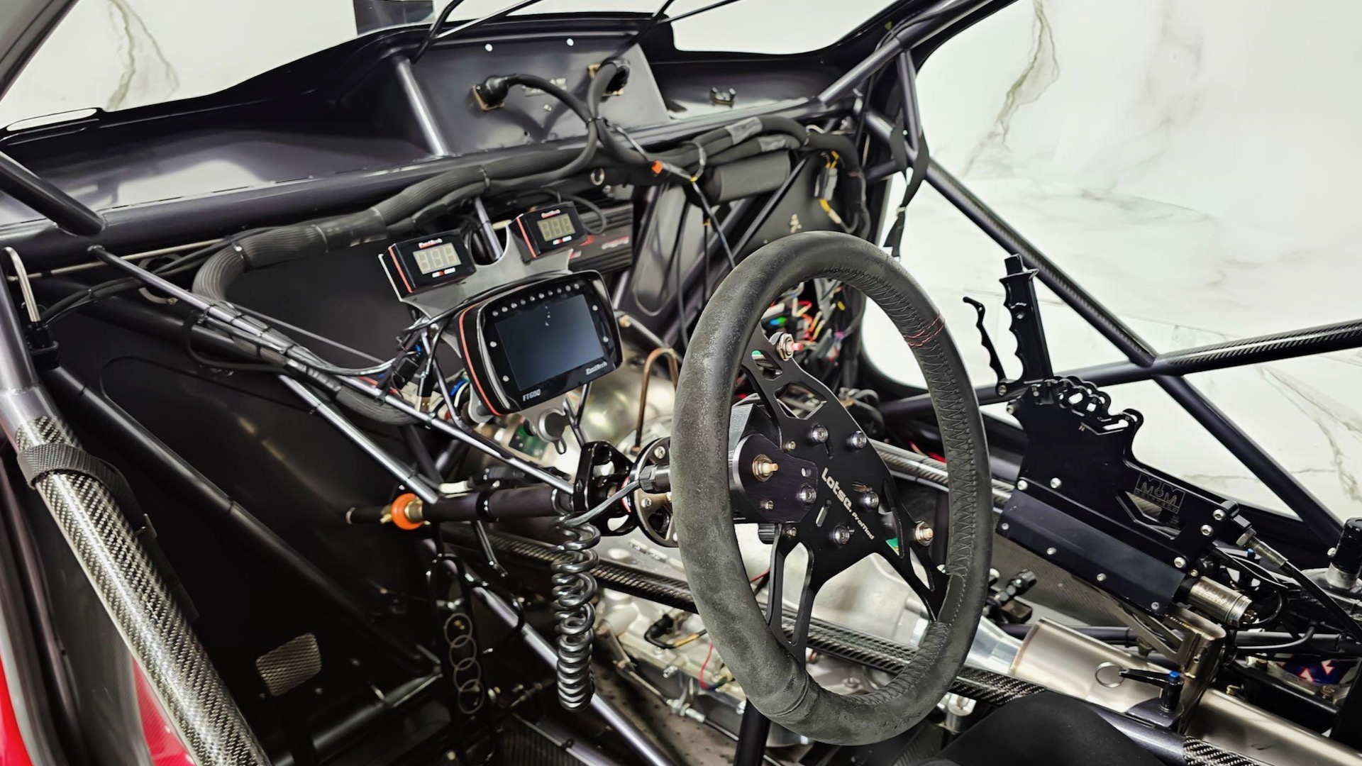 Daddy Dave Audi RS 5 interior.