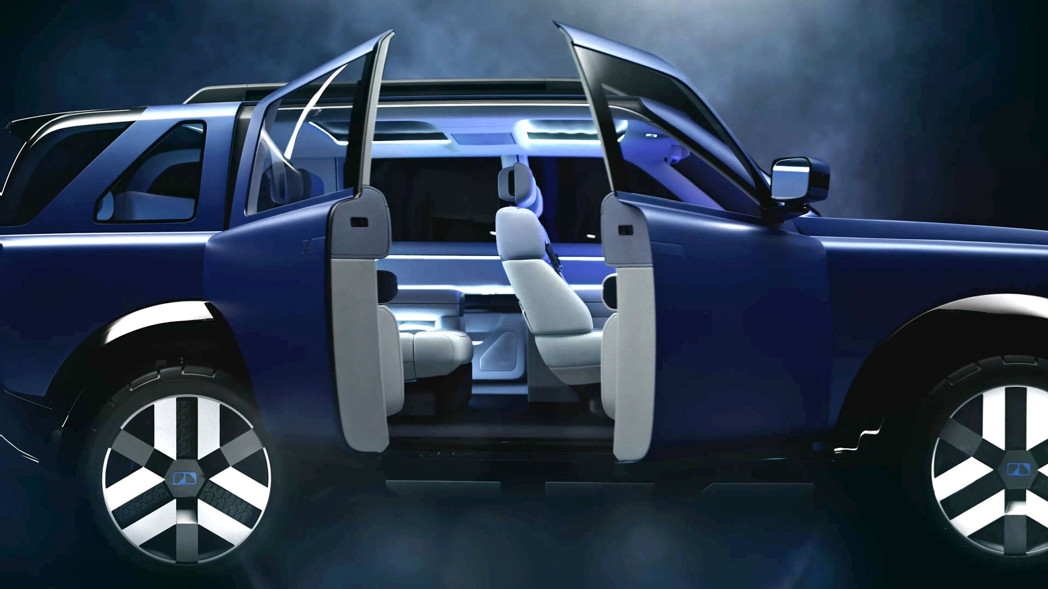 Close up image of new Freelander's rear-hinged doors