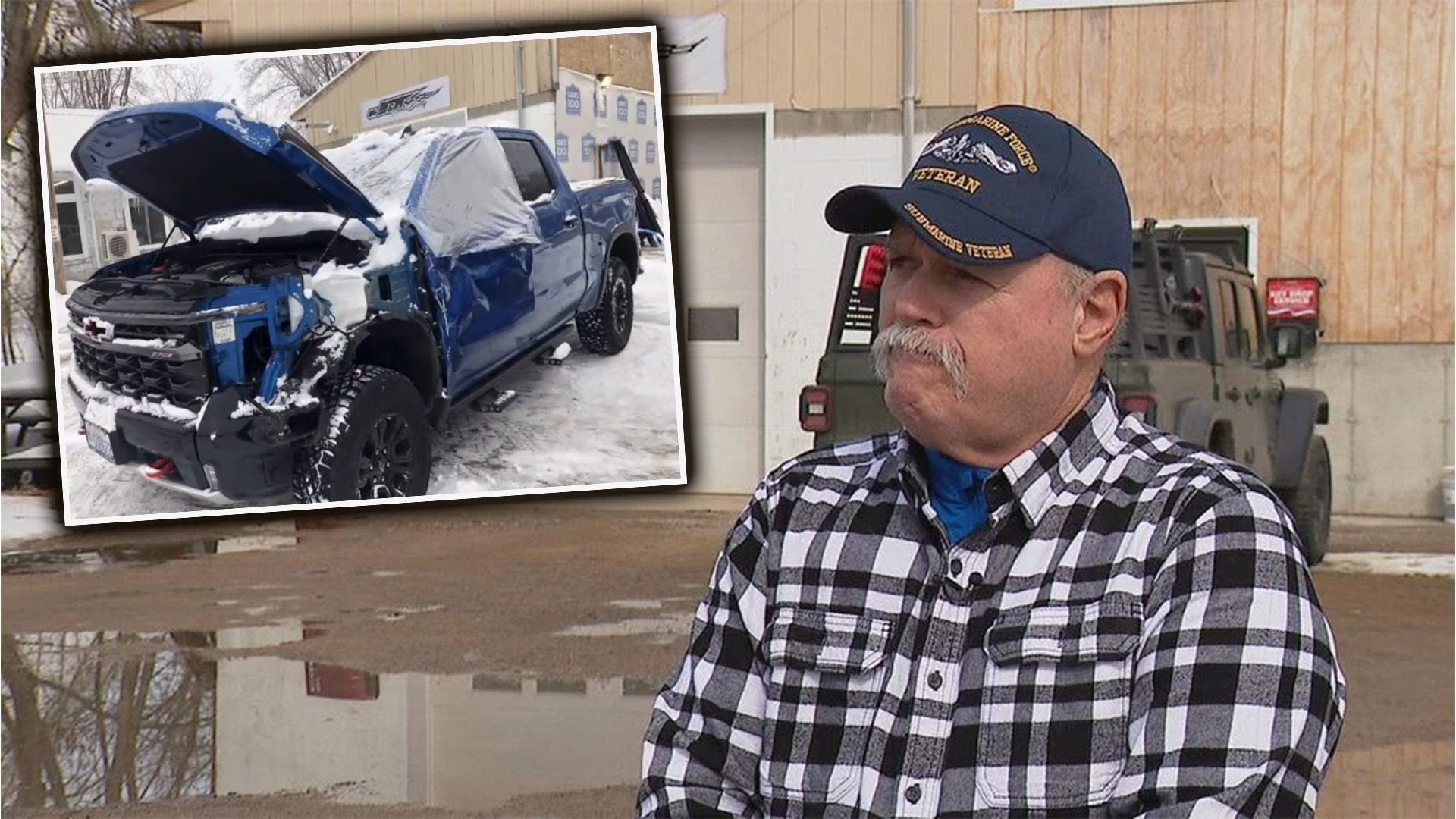 Chevy Silverado ZR2 wrecked