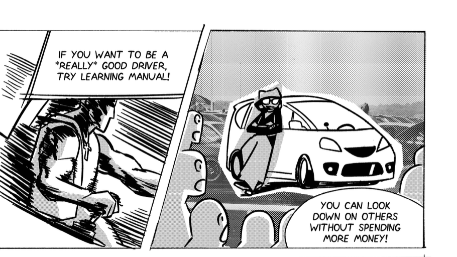 Page from "How to (Not) Buy a Car" by Wynton Redmond