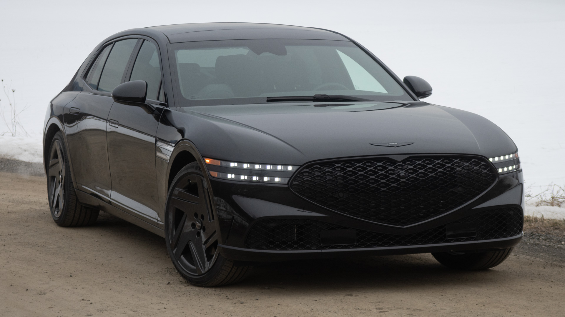 2026 Genesis G90 front three-quarter.