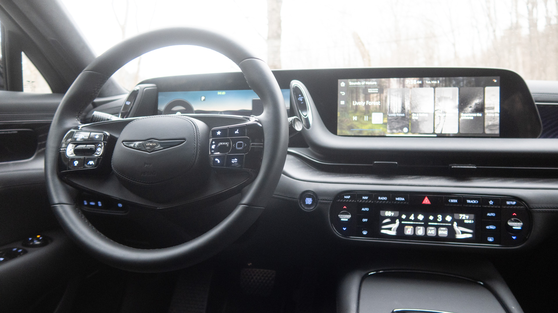 2026 Genesis G90 steering wheel.