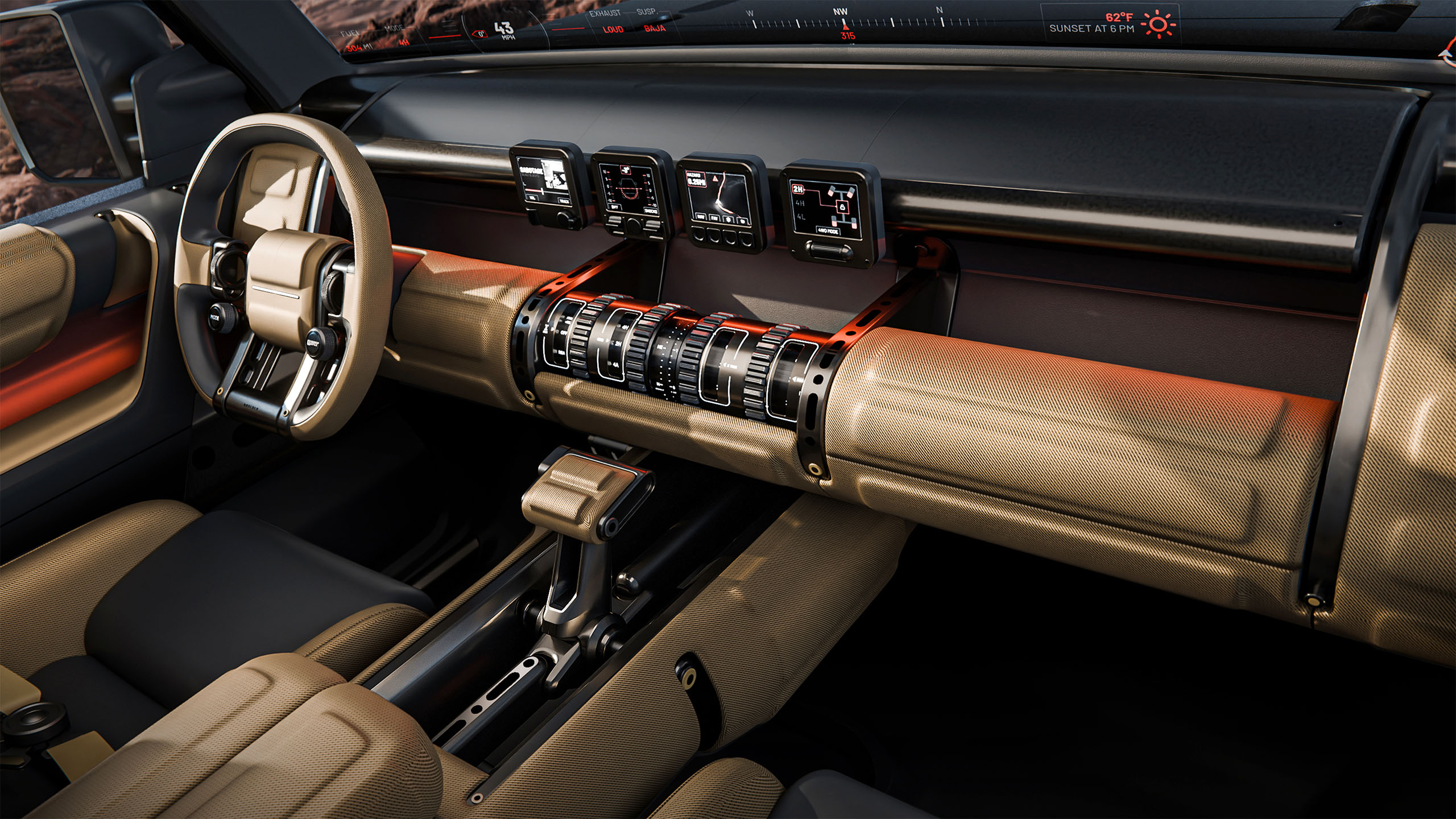 Hyundai Boulder concept dashboard